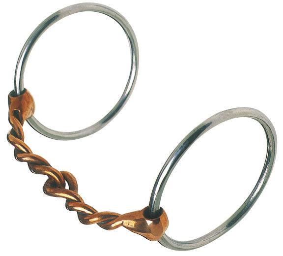 Loose Ring Snaffle Bit with Thick Copper Wire Mouth