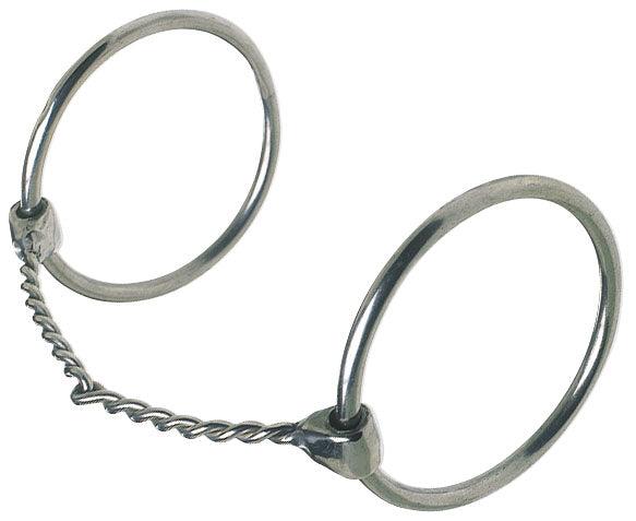 STC Loose Ring Snaffle Bit with Twisted Thin SS Wire Mouth