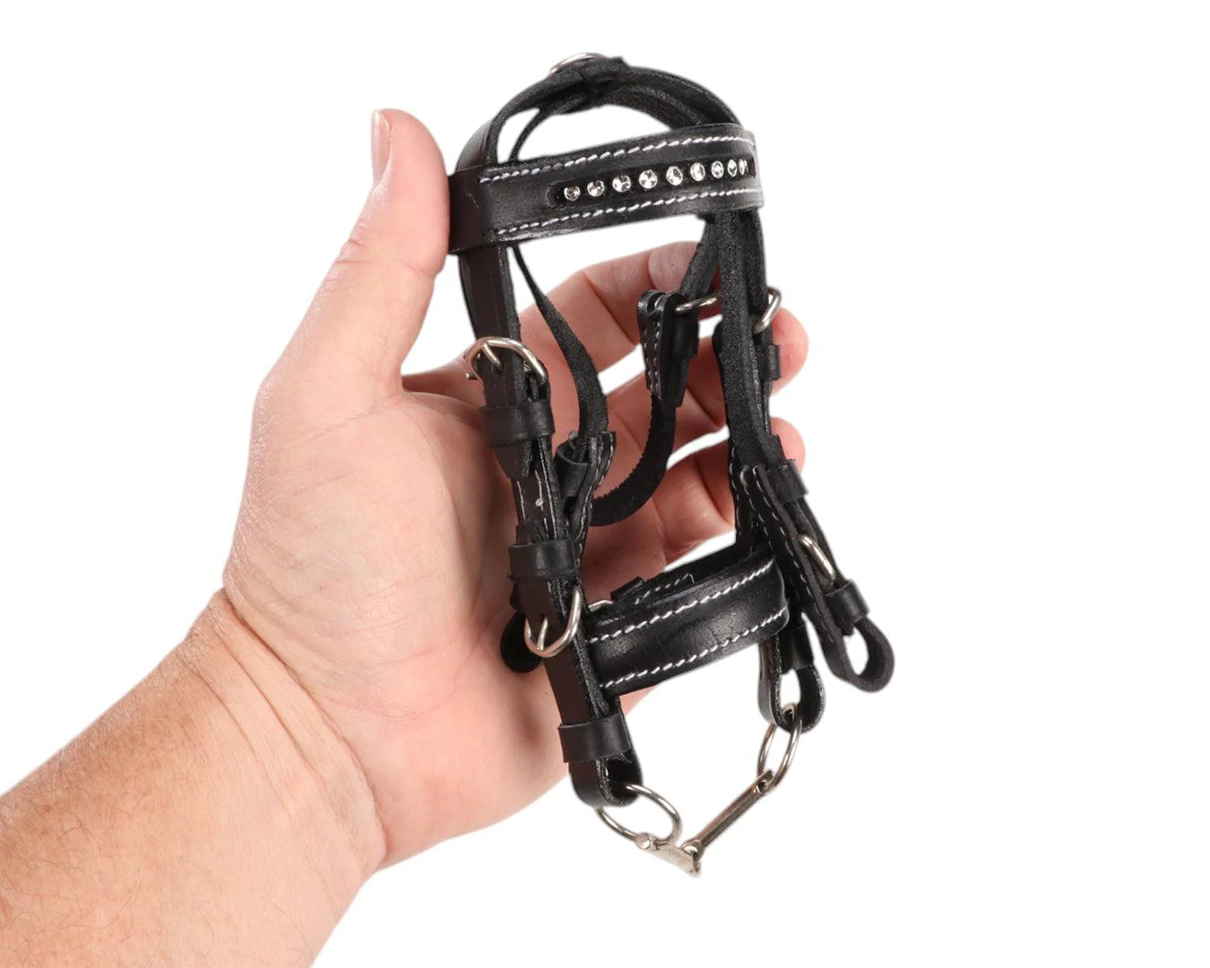 Miniature Bridle with Diamonte Browband - Image 3
