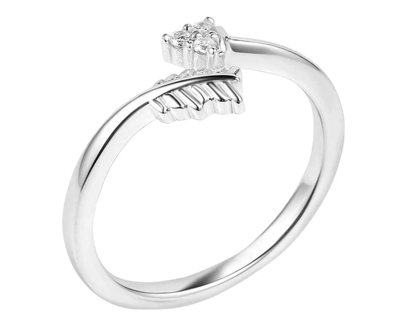 Montana Silversmiths Decisive Arrow Crystal Wrap Ring