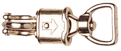 Nickel Plated Flat Swivel Eye Panic Snaphook