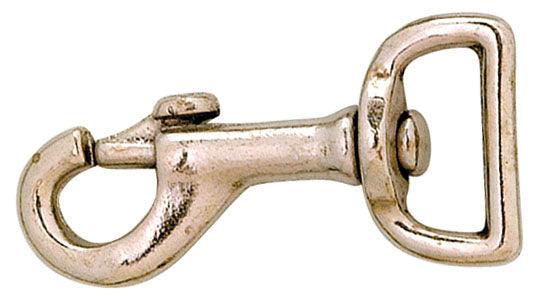 Nickel Plated Flat Swivel Eye Snaphooks
