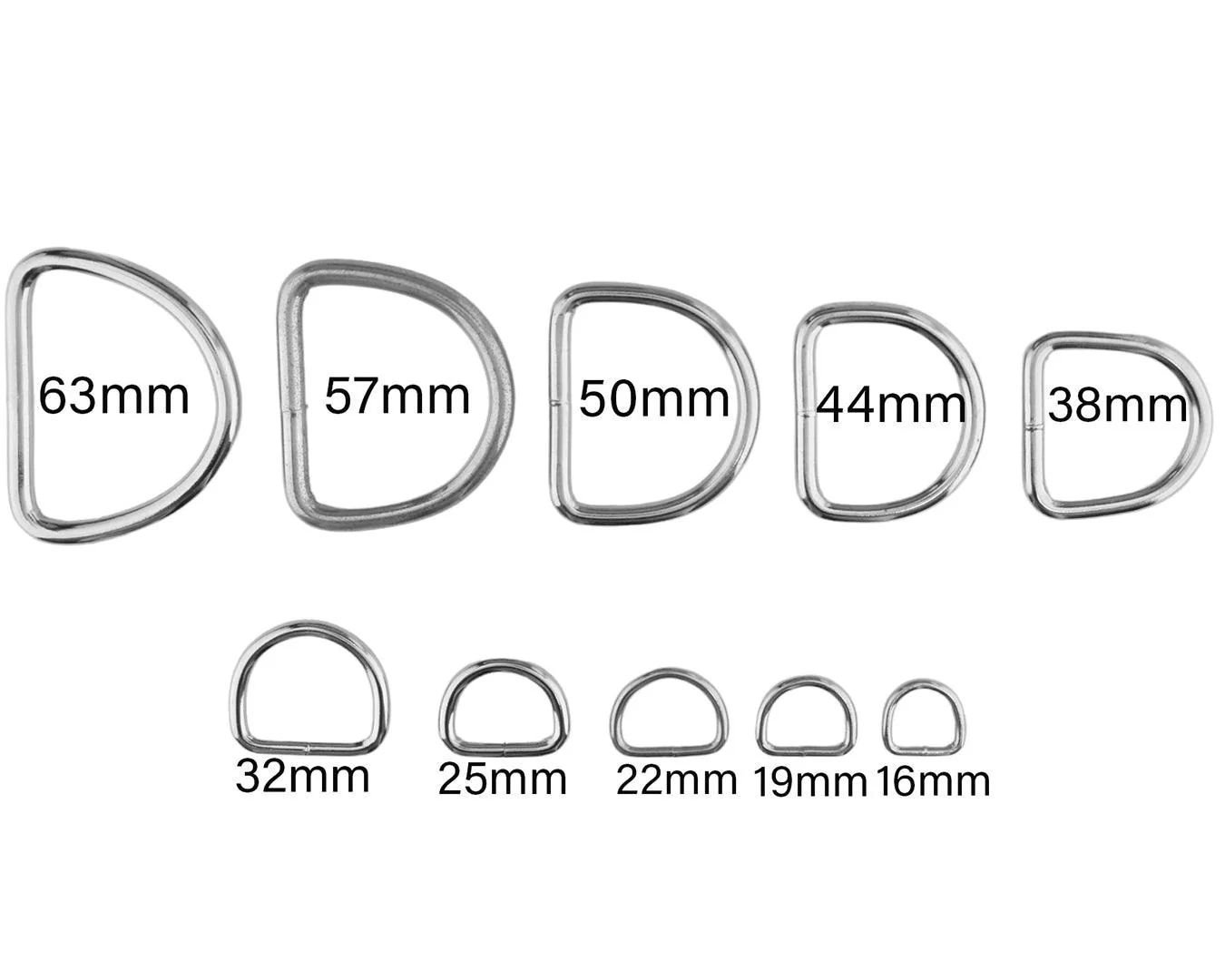 Nickel Plated Harness Dees - Image 3