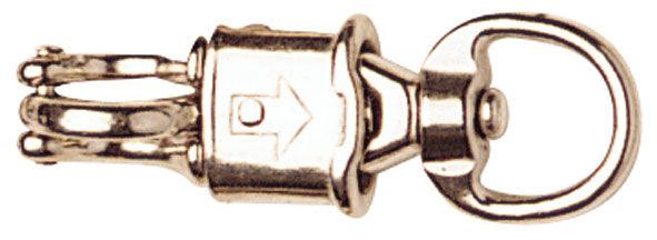 Nickel Plated Round Swivel Eye Panic Snaphook