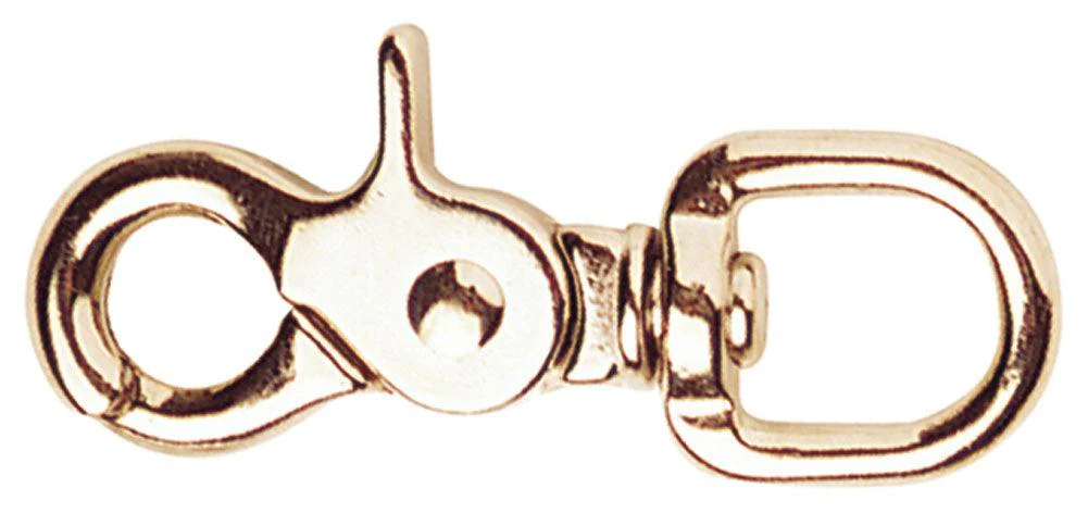 Nickel Plated Round Swivel Eye Trigger Snaphook