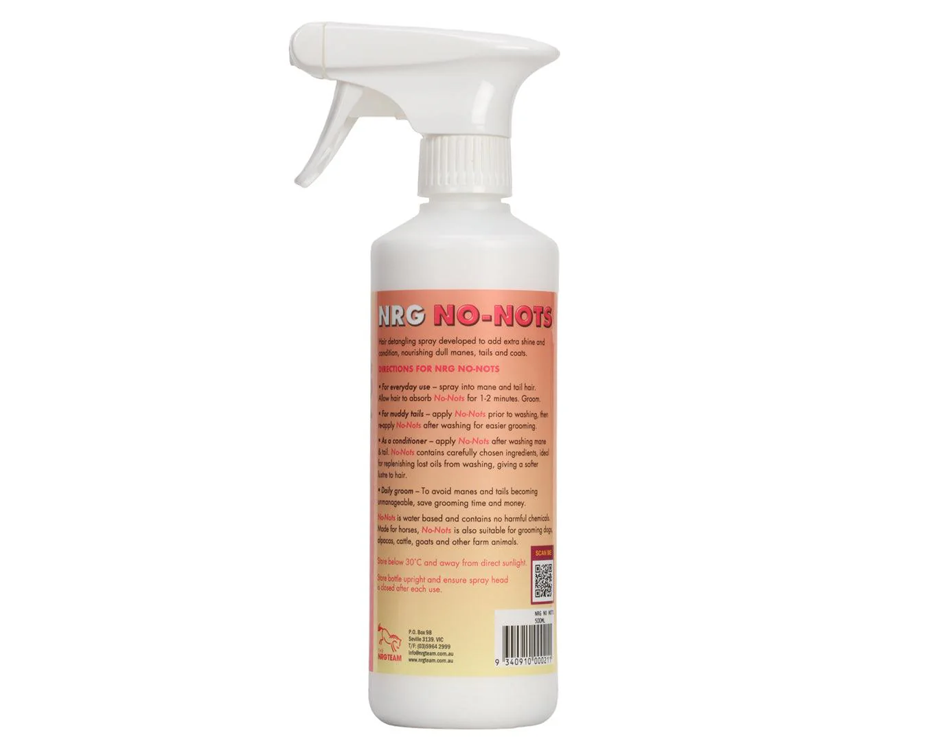 NRG No-Nots Australian Detangler & Conditioner for Manes & Tails - Image 2
