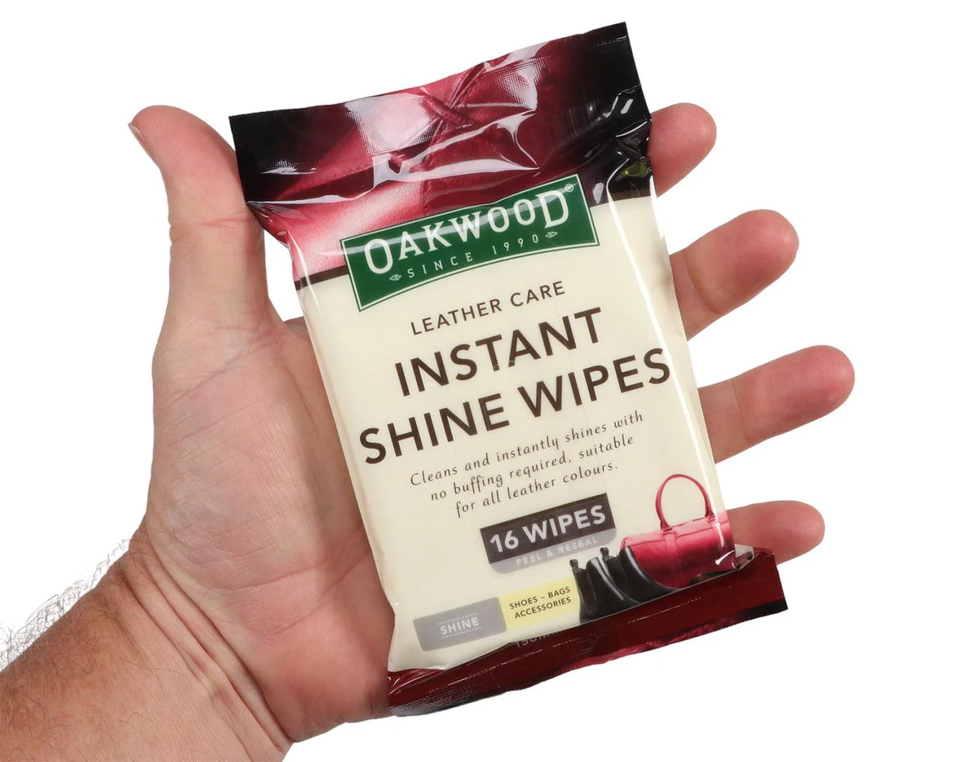 Oakwood Instant Care Instant Shine Wipes - Image 2