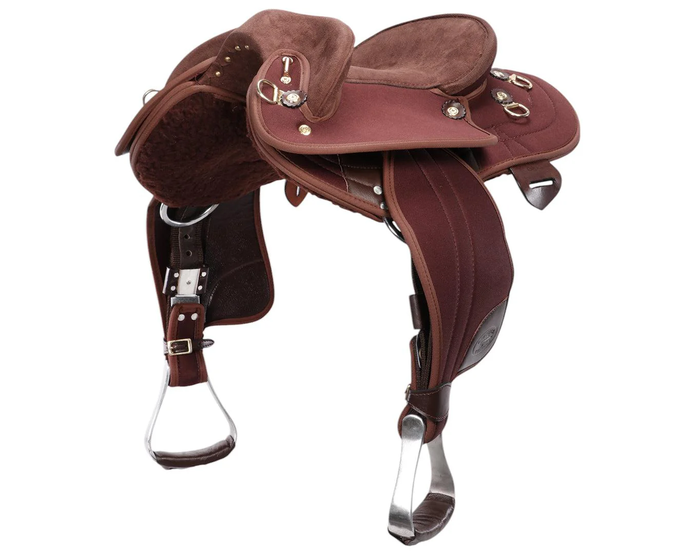 Ord River Synthetic Junior Half Breed Saddle 13" - Brown