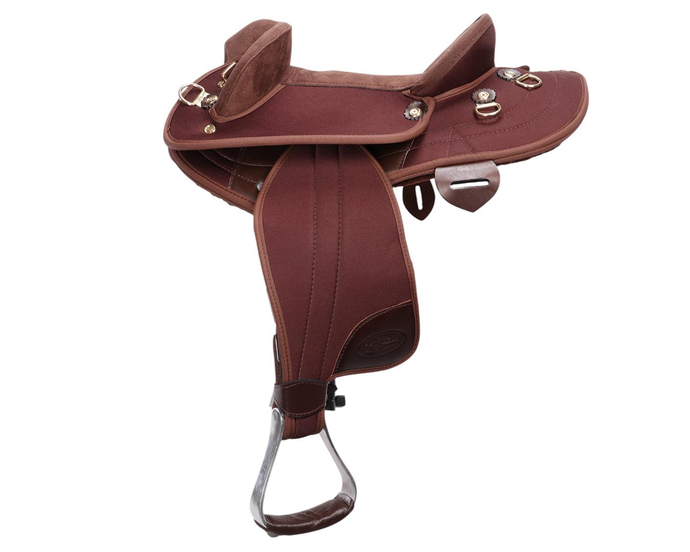 Ord River Synthetic Junior Half Breed Saddle 13" - Brown - Image 2