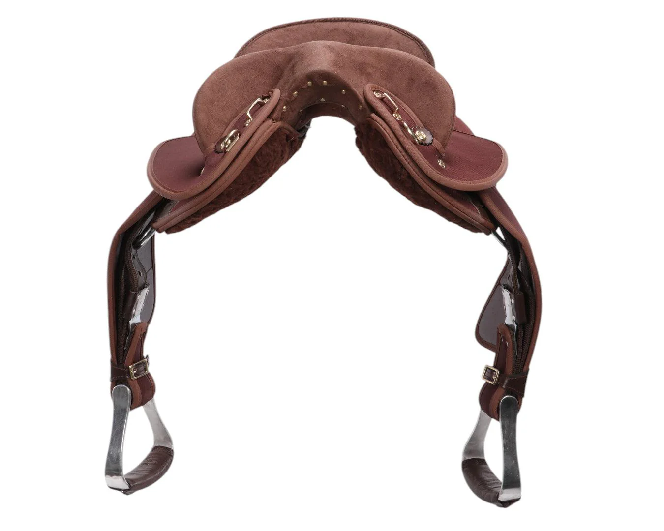 Ord River Synthetic Junior Half Breed Saddle 13" - Brown - Image 3