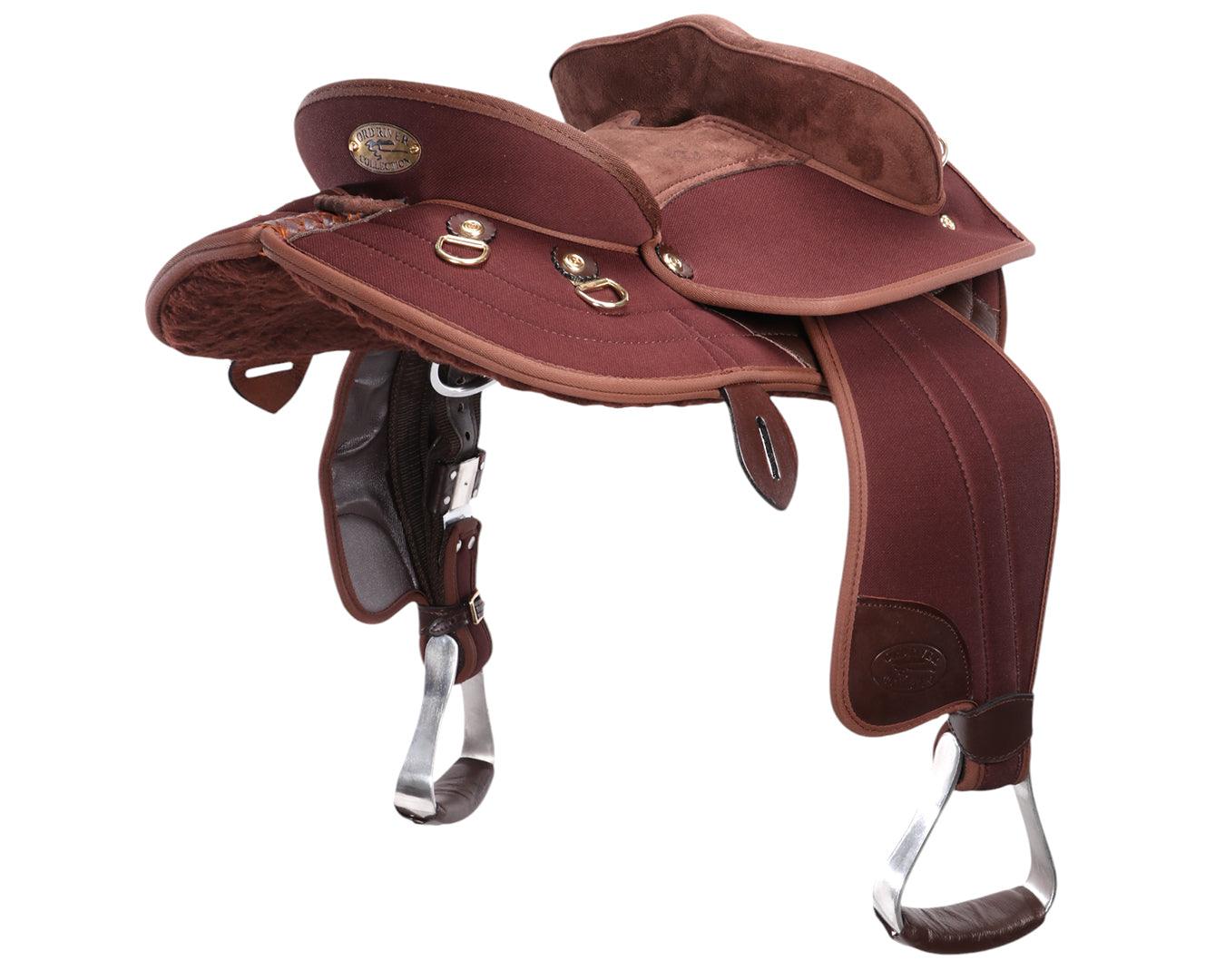 Ord River Synthetic Junior Half Breed Saddle 13" - Brown - Image 5
