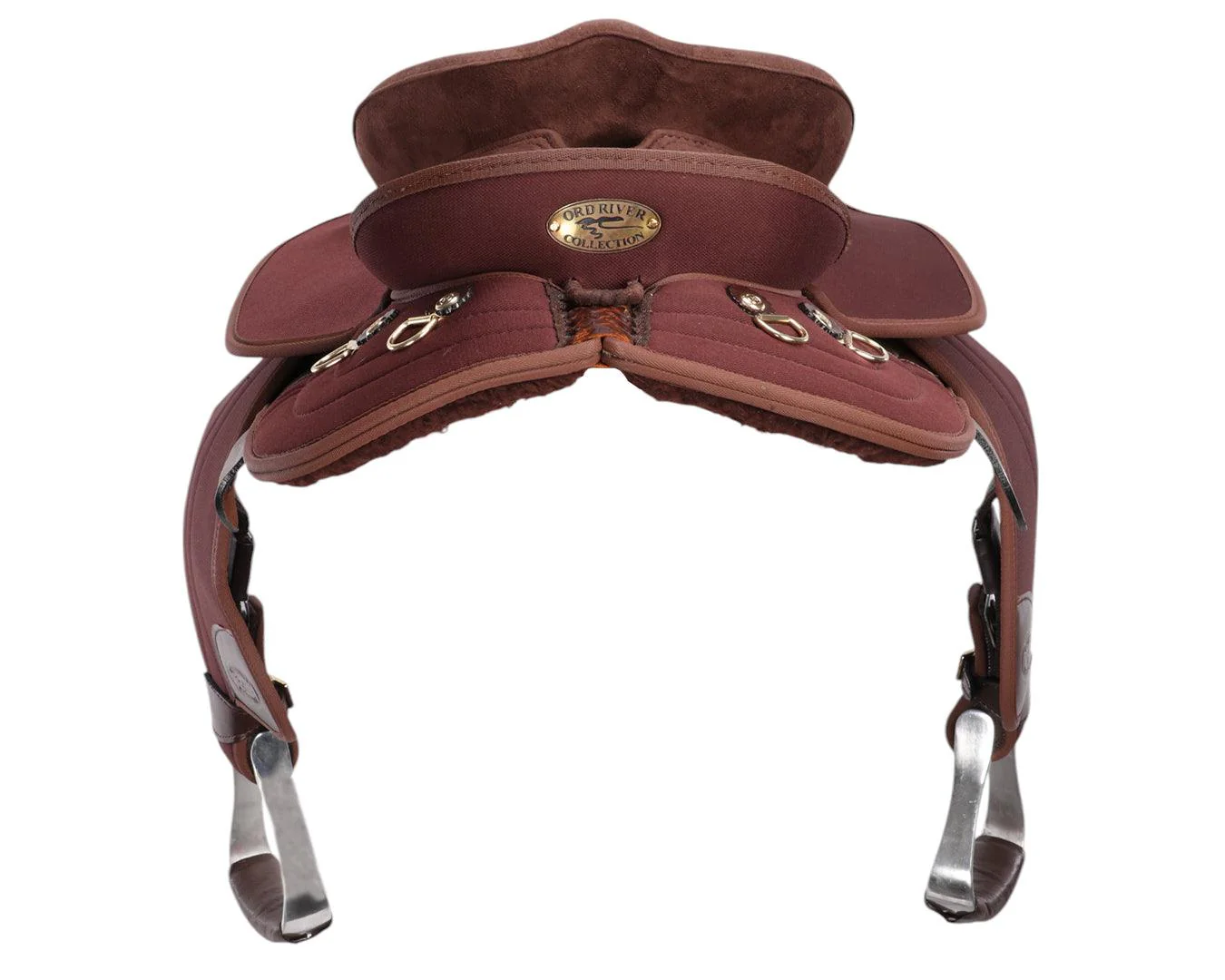 Ord River Synthetic Junior Half Breed Saddle 13" - Brown - Image 6