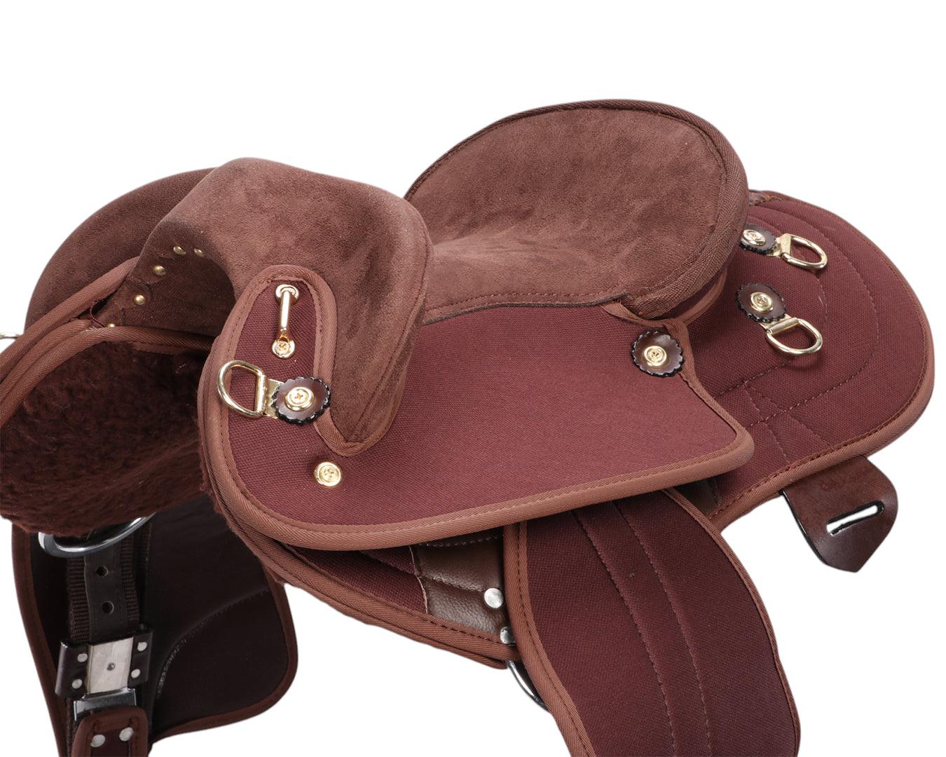 Ord River Synthetic Junior Half Breed Saddle 13" - Brown - Image 7
