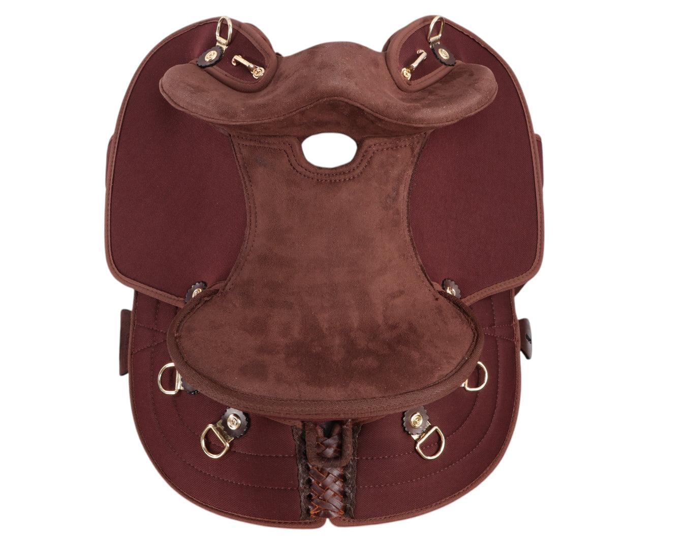 Ord River Synthetic Junior Half Breed Saddle 13" - Brown - Image 9