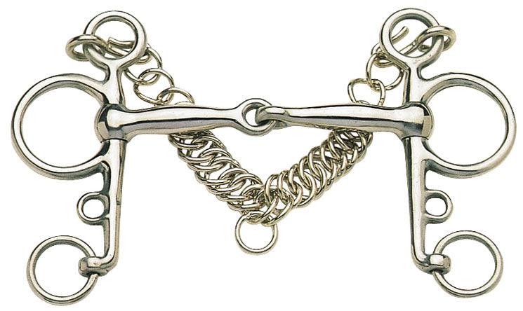 Pelham Bit w/Jointed Mouth Stainless Steel