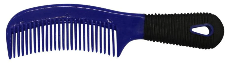 Plastic Comb w/Rubber Handle