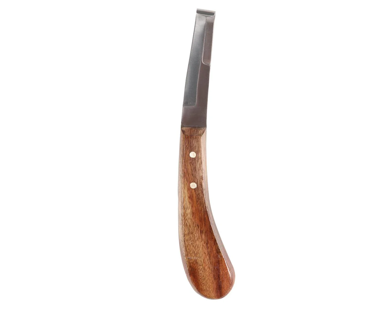 Professional Hoof Knife Double Edge with Wooden Handle - Image 4