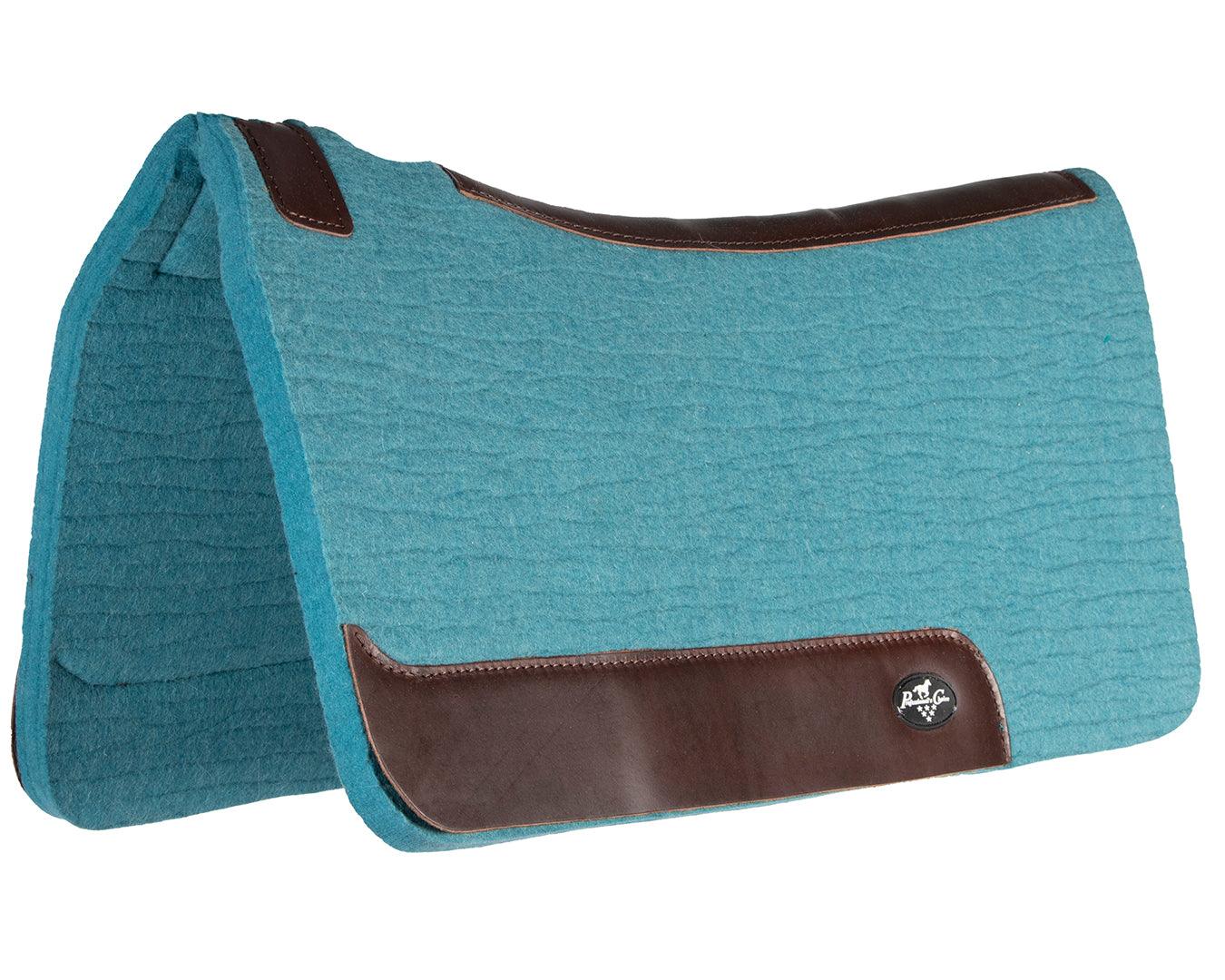 Professional's Choice Comfort Fit Steam Pressed Felt Saddle Pad - Pacific Blue 31" x 32"