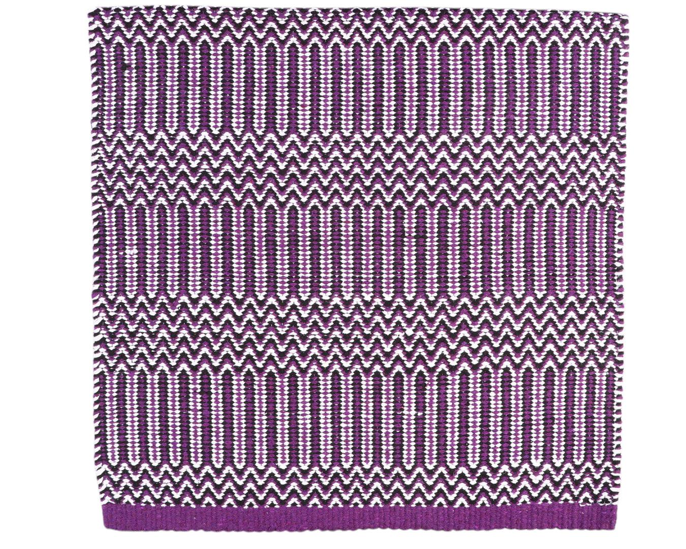 Professional's Choice Double Weave Saddle Blanket - Purple & Black 32" x 64" - Image 2