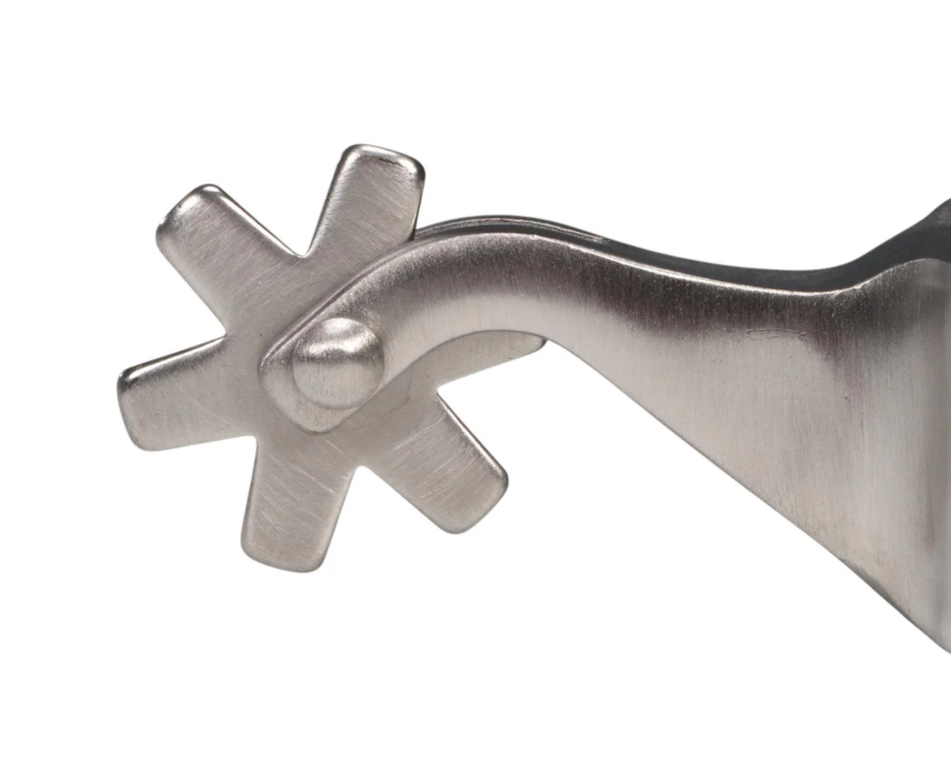 Professional's Choice Equisential 1" Spurs 6pt Rowel - Silver - Image 2