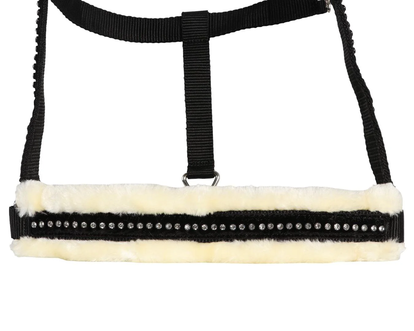 Rancher Crystal Velvet Mink Halter - Black - Image 2