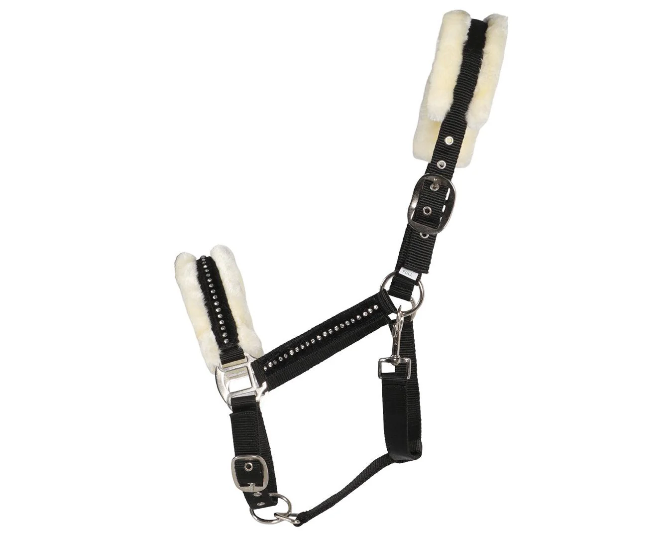 Rancher Crystal Velvet Mink Halter - Black - Image 3