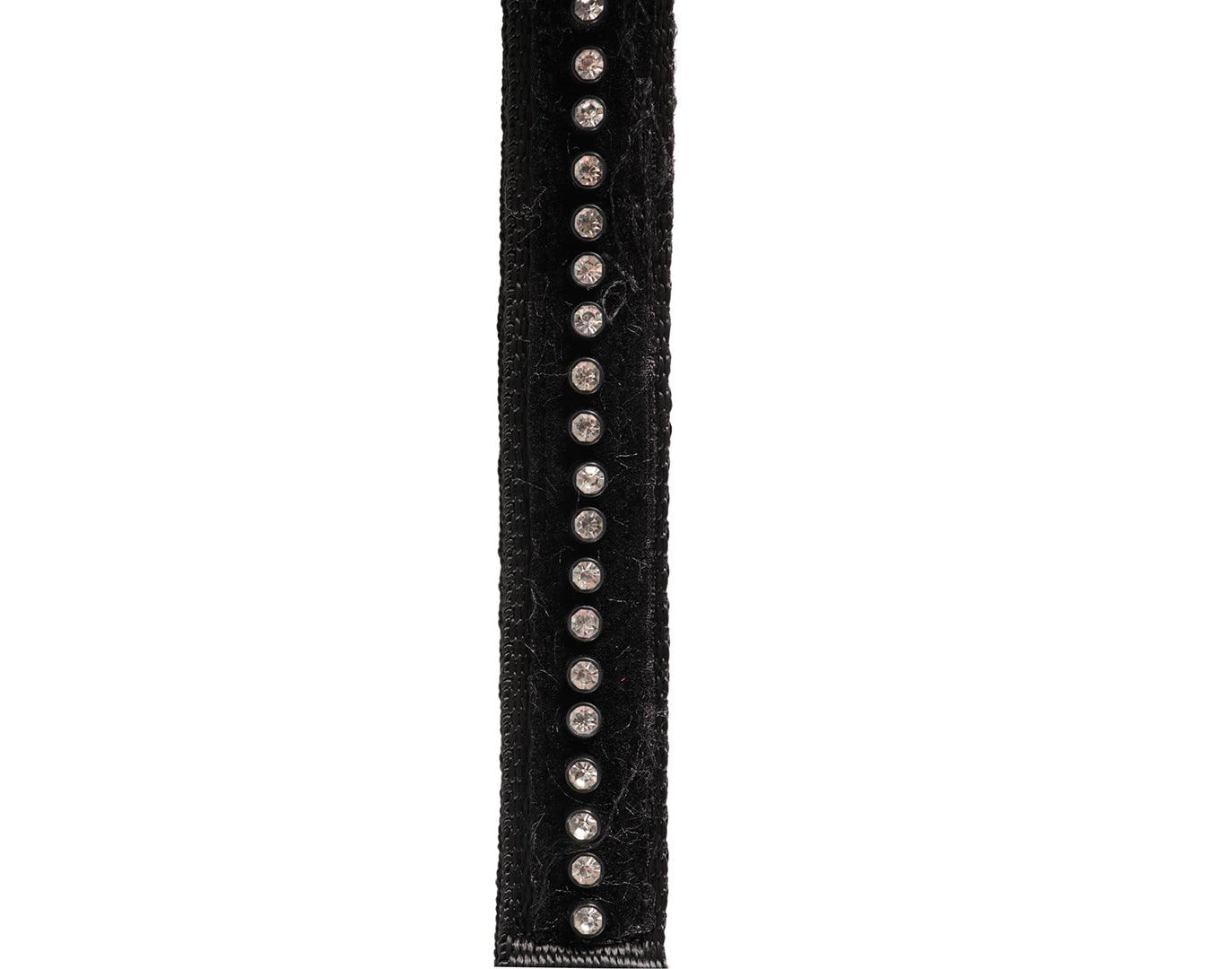 Rancher Crystal Velvet Mink Halter - Black - Image 5