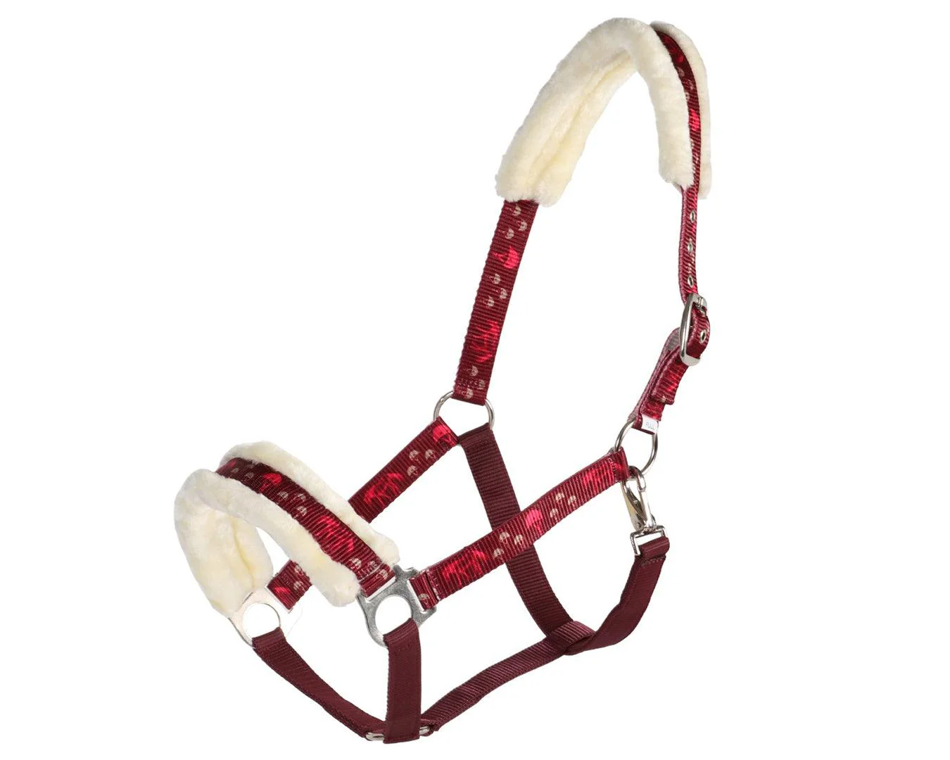 Rancher Fleece Halter - Horses & Trees Pattern