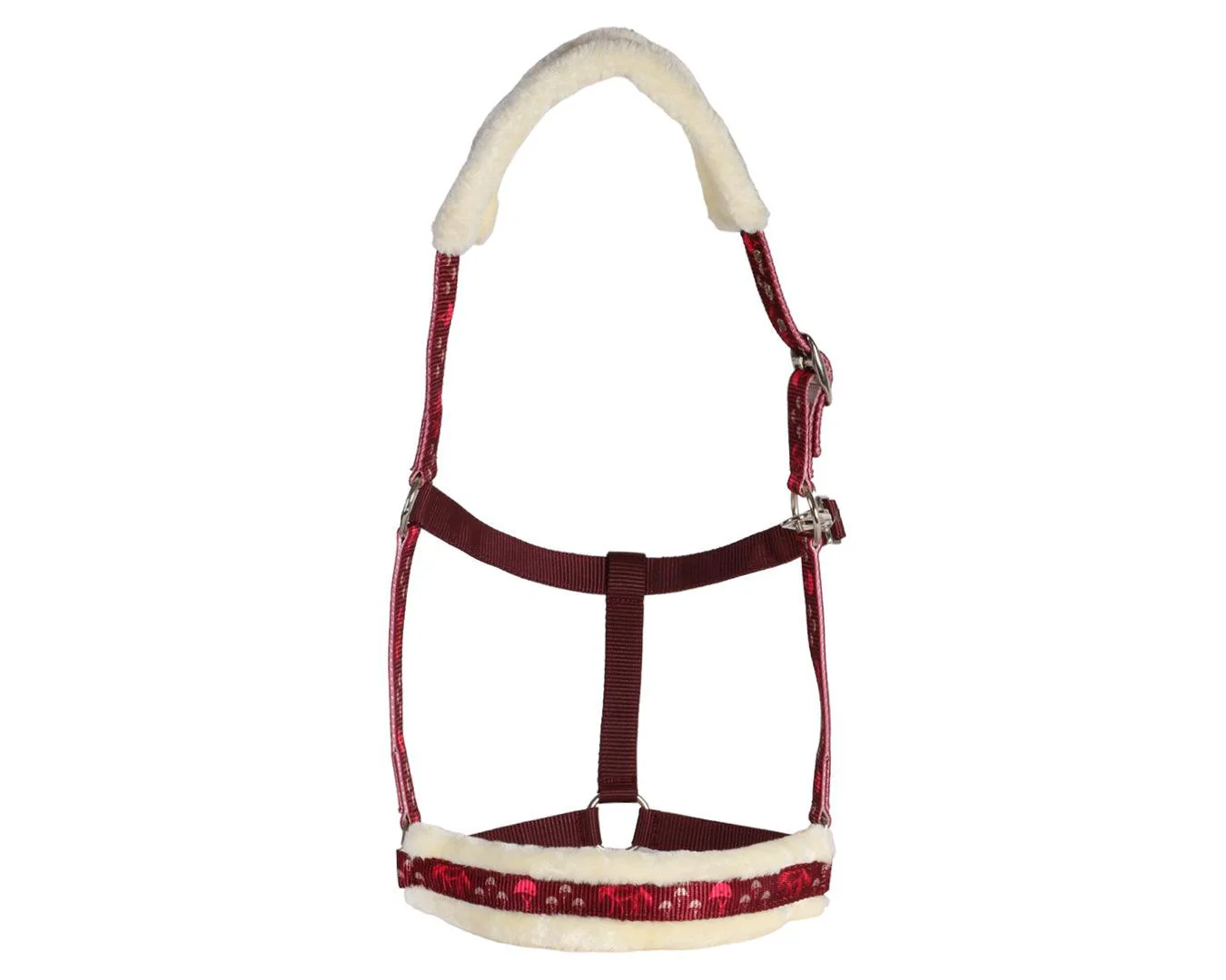 Rancher Fleece Halter - Horses & Trees Pattern - Image 2