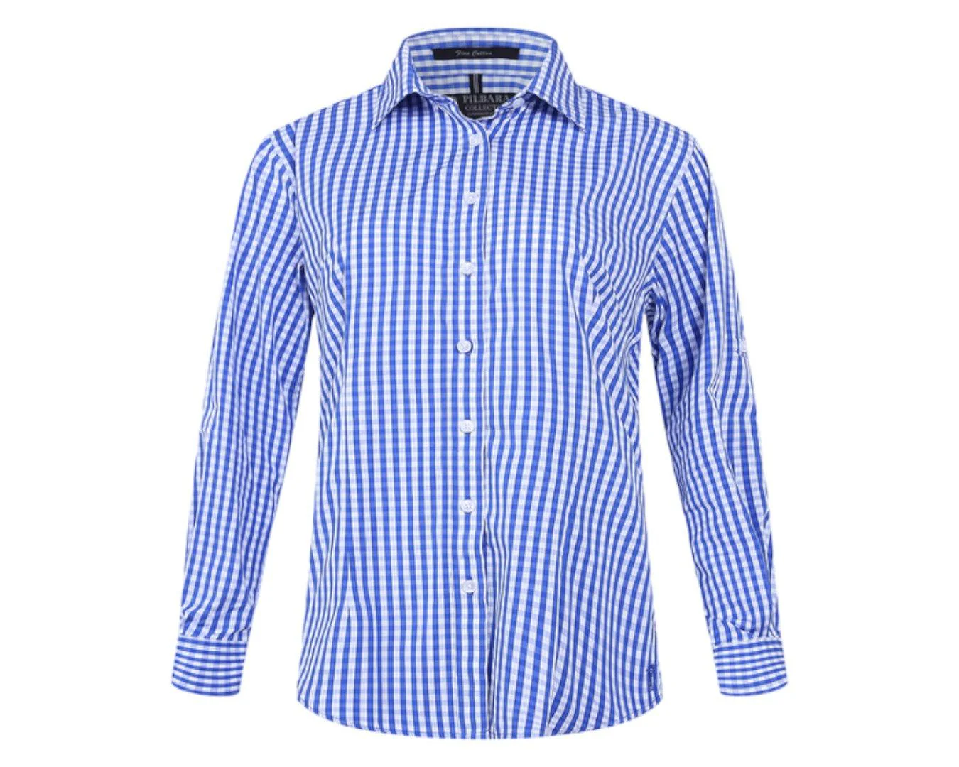 Ritemate Ladies Pilbara Check Shirt - Blue