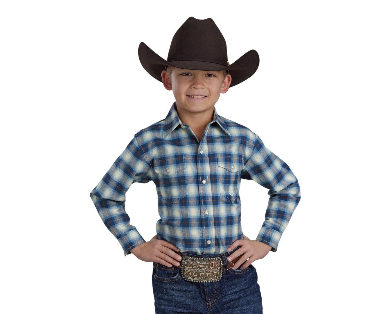 Roper Boys Amarillo Collection Plaid Shirt