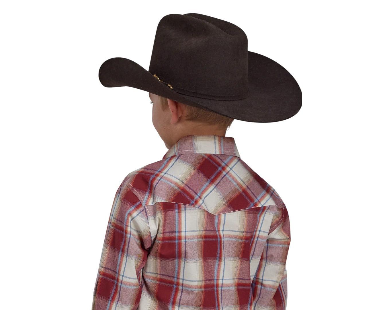 Roper Boys Amarillo Collection Plaid Shirt - Image 5