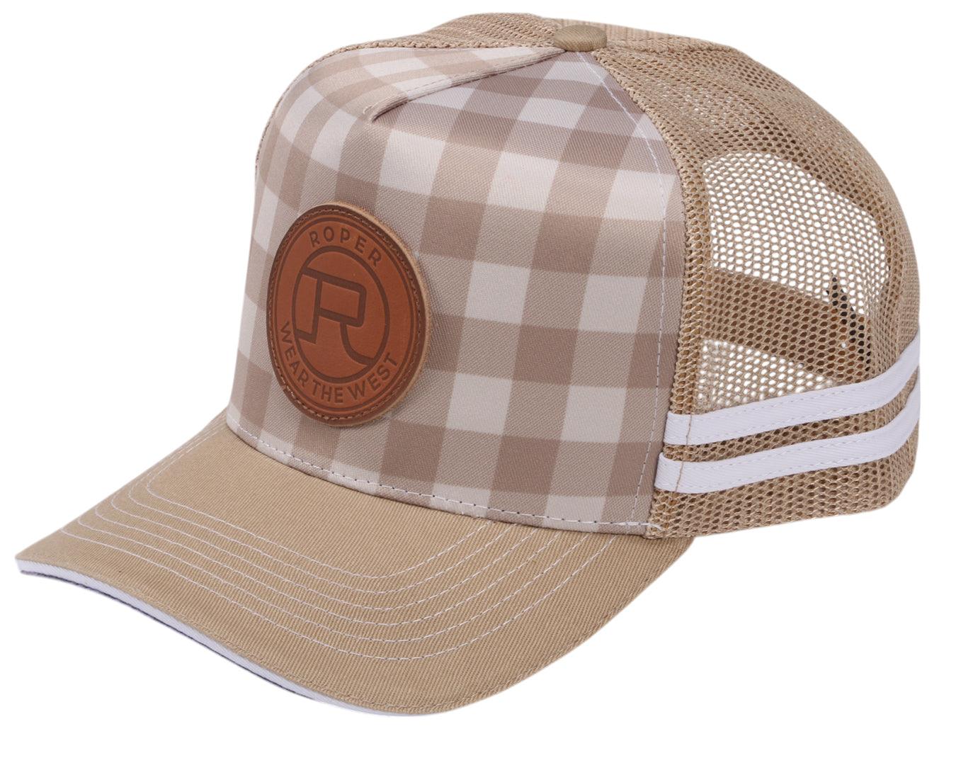 Roper Check Trucker Cap