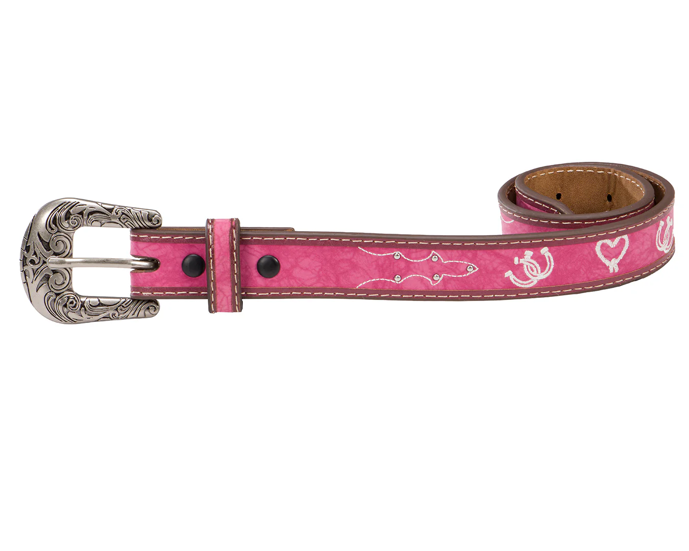 Roper Girls Manmade Leather Belt - Pink - Image 4