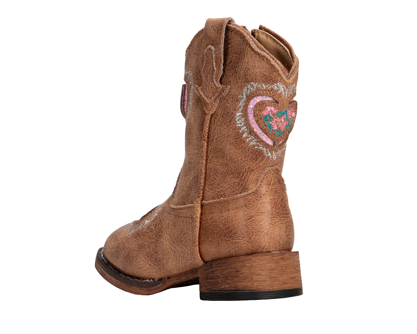 Roper Heartful Brown Boot - Toddler - Image 2