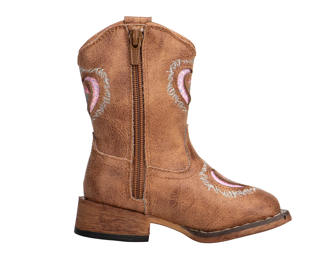 Roper Heartful Brown Boot - Toddler - Image 3