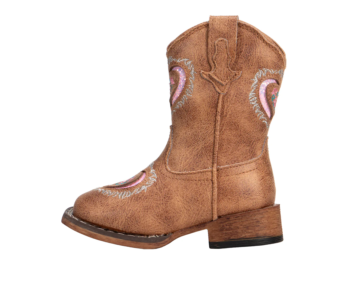 Roper Heartful Brown Boot - Toddler - Image 7