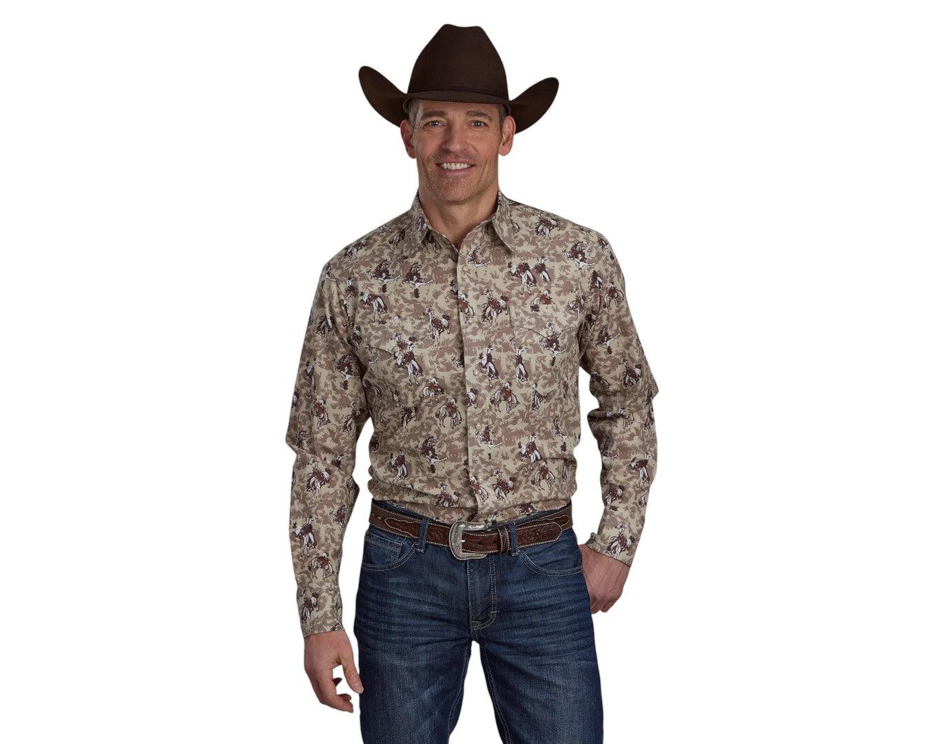 Roper Mens Vintage Collection Print Shirt