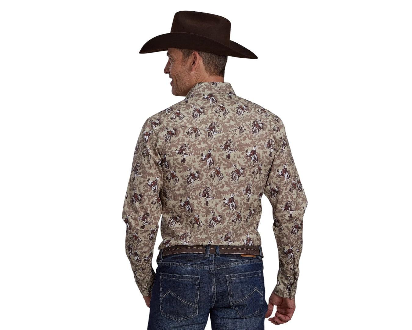 Roper Mens Vintage Collection Print Shirt - Image 2