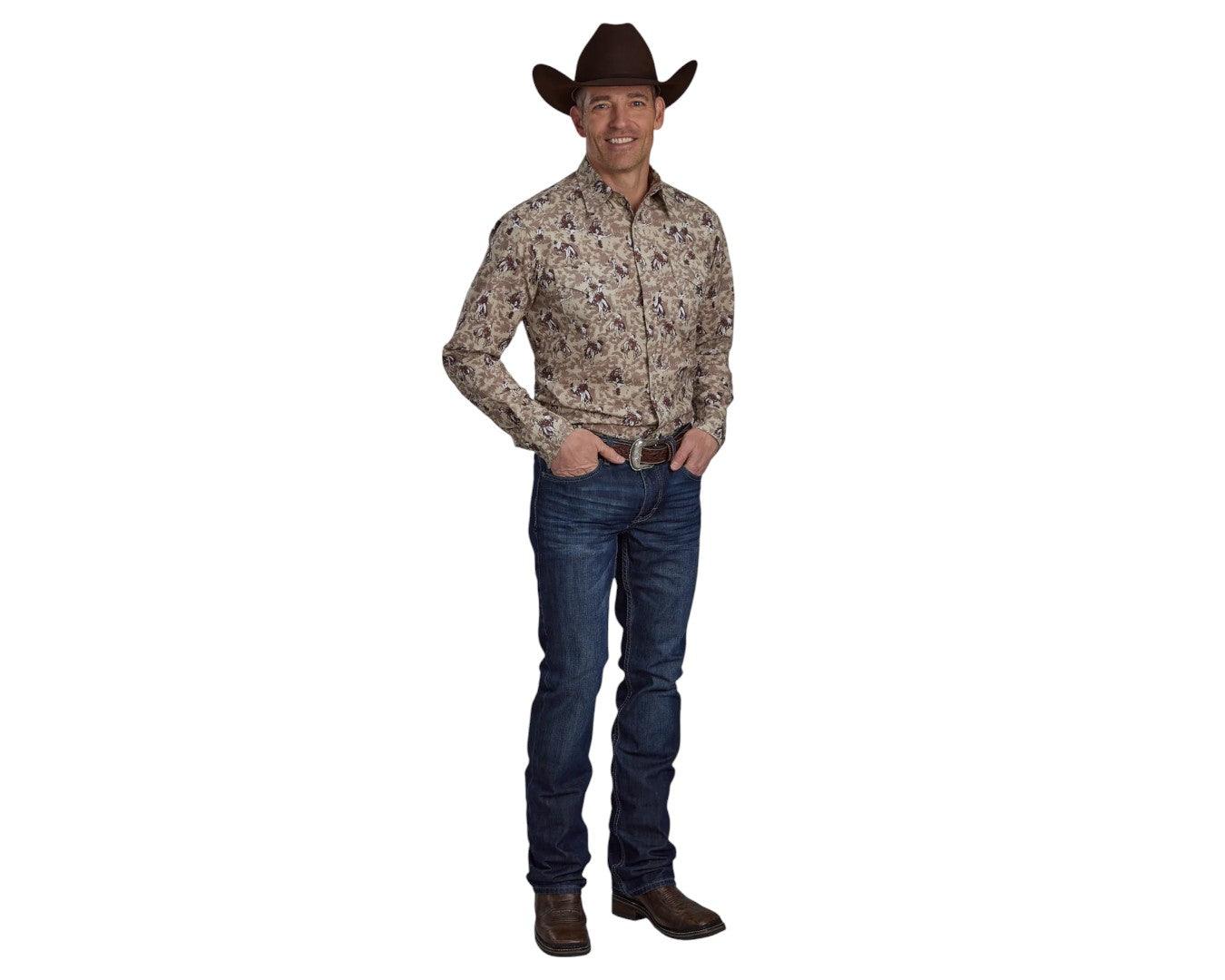 Roper Mens Vintage Collection Print Shirt - Image 3