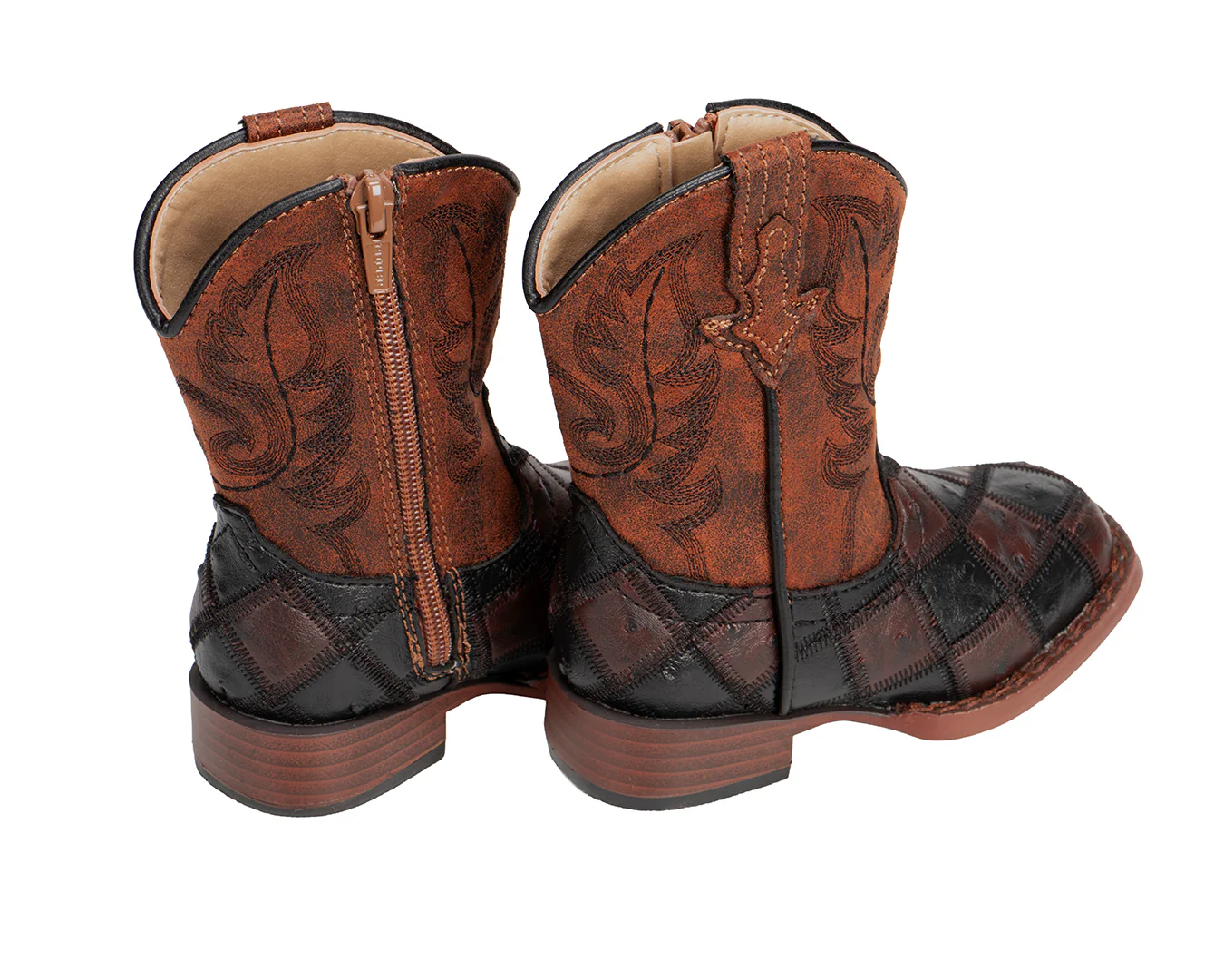 Roper Toddler Bird Blocks Ostrich Boots - Image 5