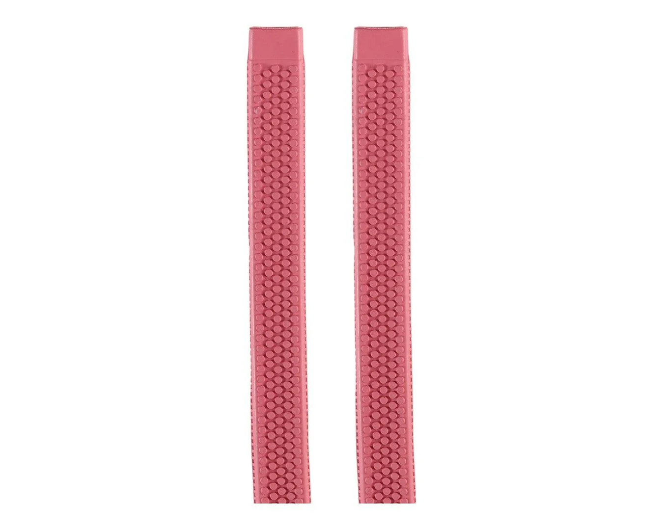 Rubber Rein Grips with Large Pimple -  Pink 3/4" - Image 2