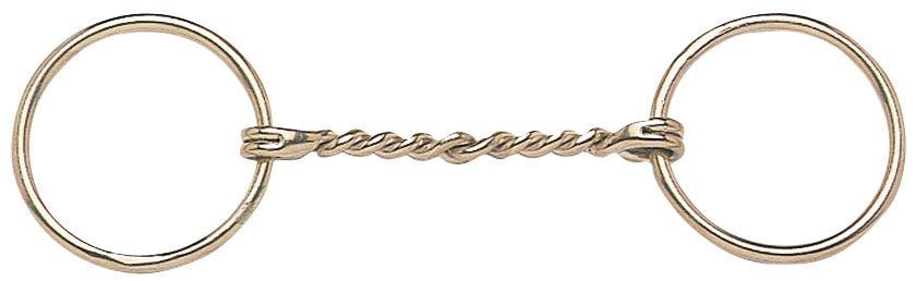 STC Shetland Loose Ring Snaffle Bit with Twisted SS Wire Mouth