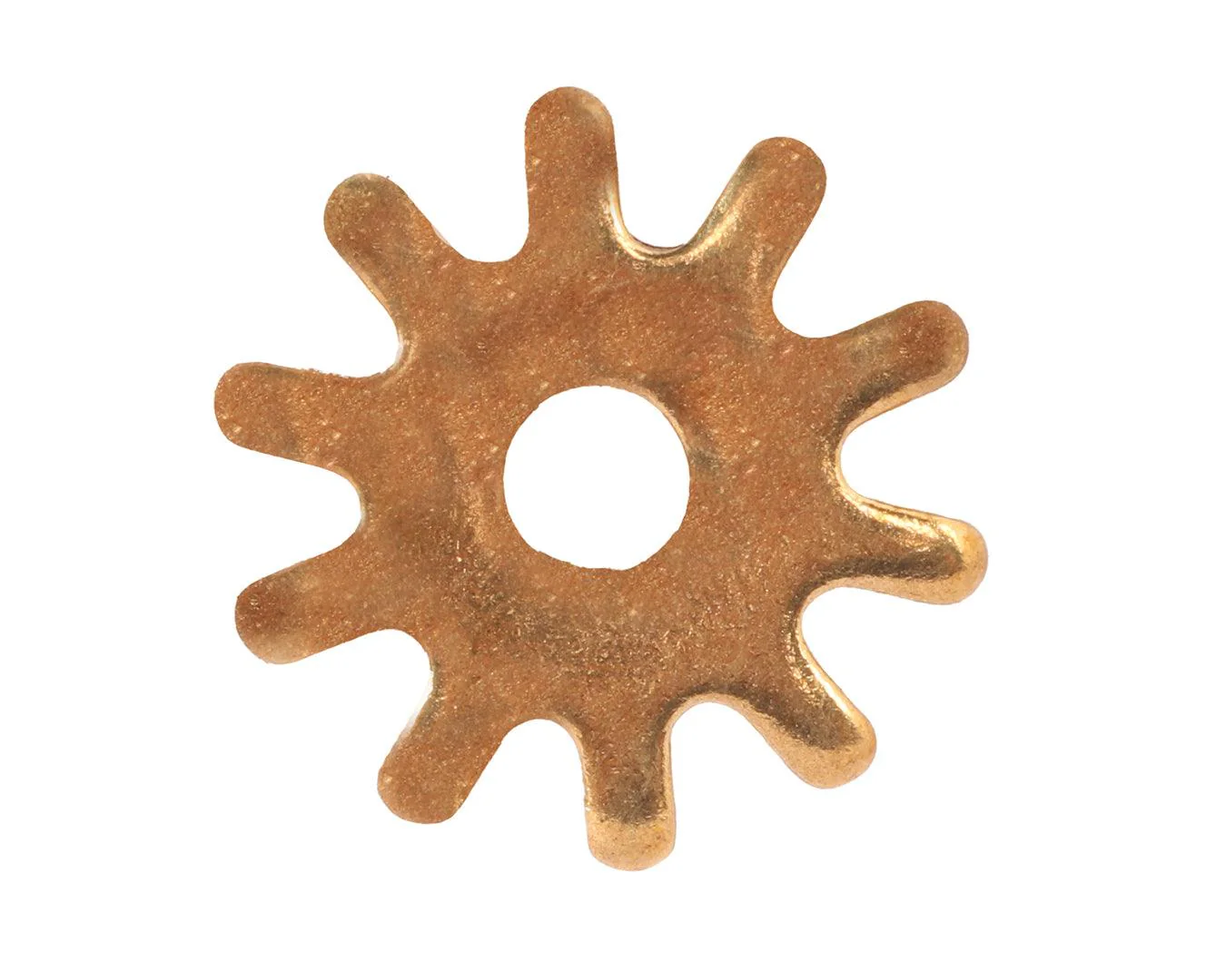 Small Brass Spur Rowels | 10 Points Spike