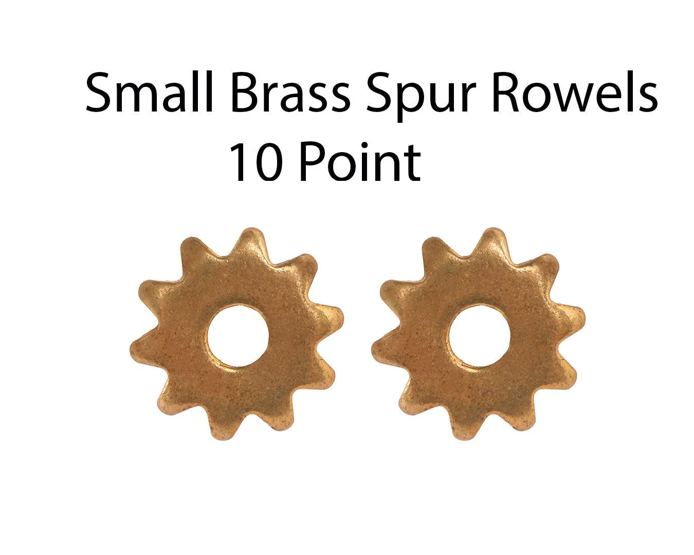 Small Brass Spur Rowels | 10 Points - Image 2