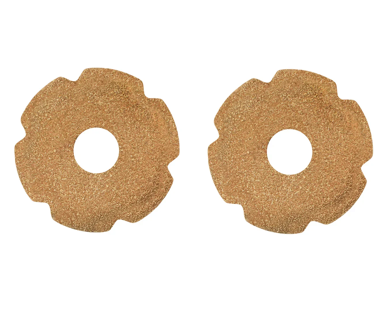 Small Brass Spur Rowels | 6 Point Rounded - Image 2