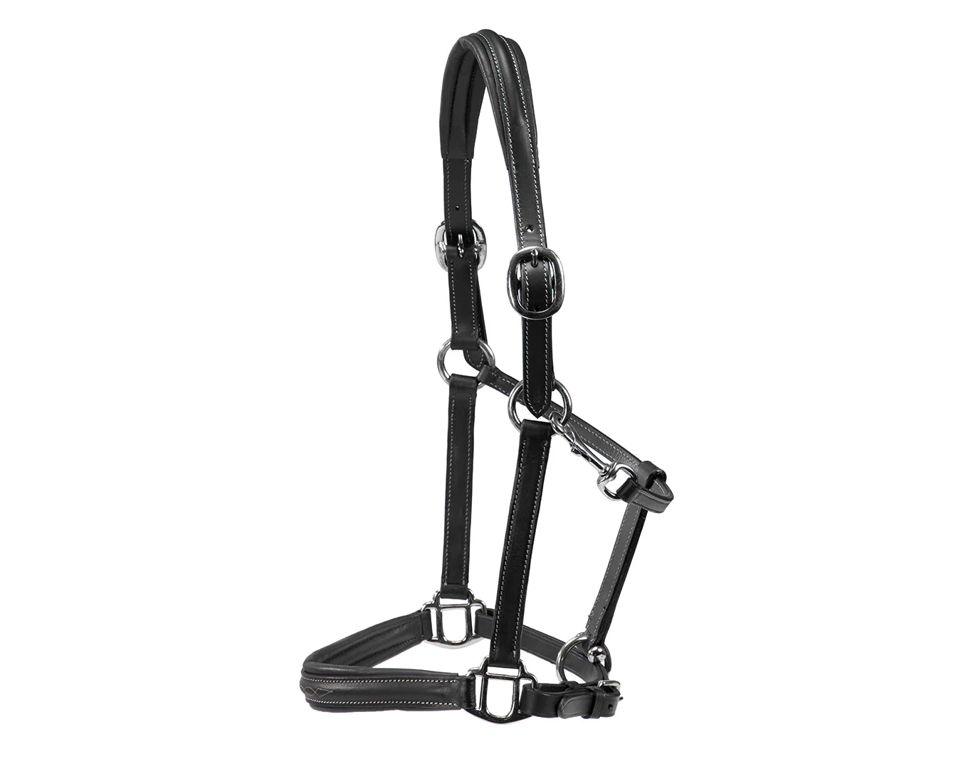 Sterling Leather Halter with Fancy Stitching - Image 3