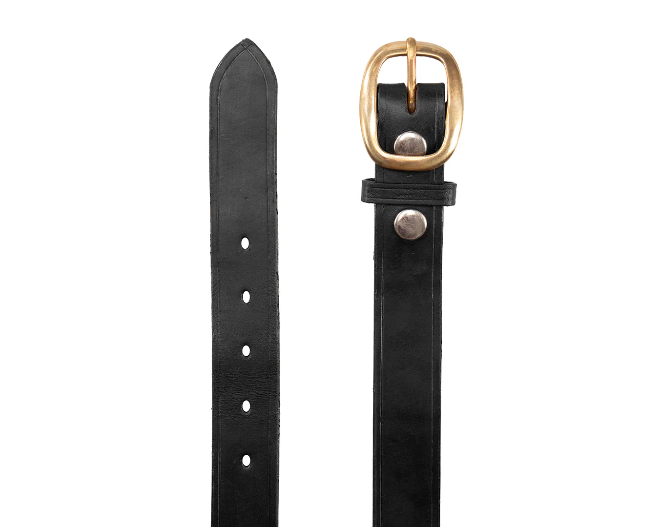 StockMaster Plain Leather Belt 1. 1/4" wide - Image 3
