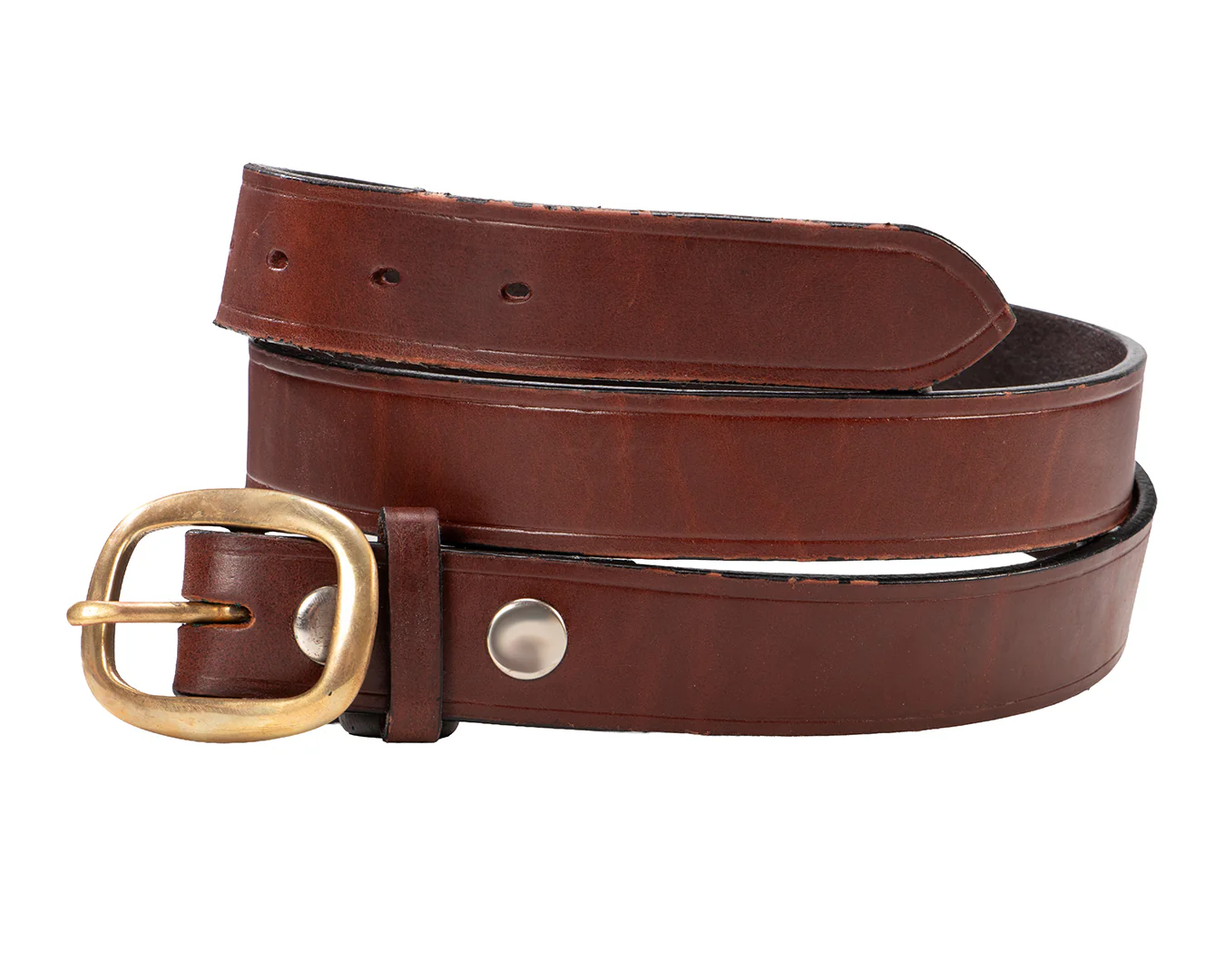 StockMaster Plain Leather Belt 1. 1/4" wide - Image 5