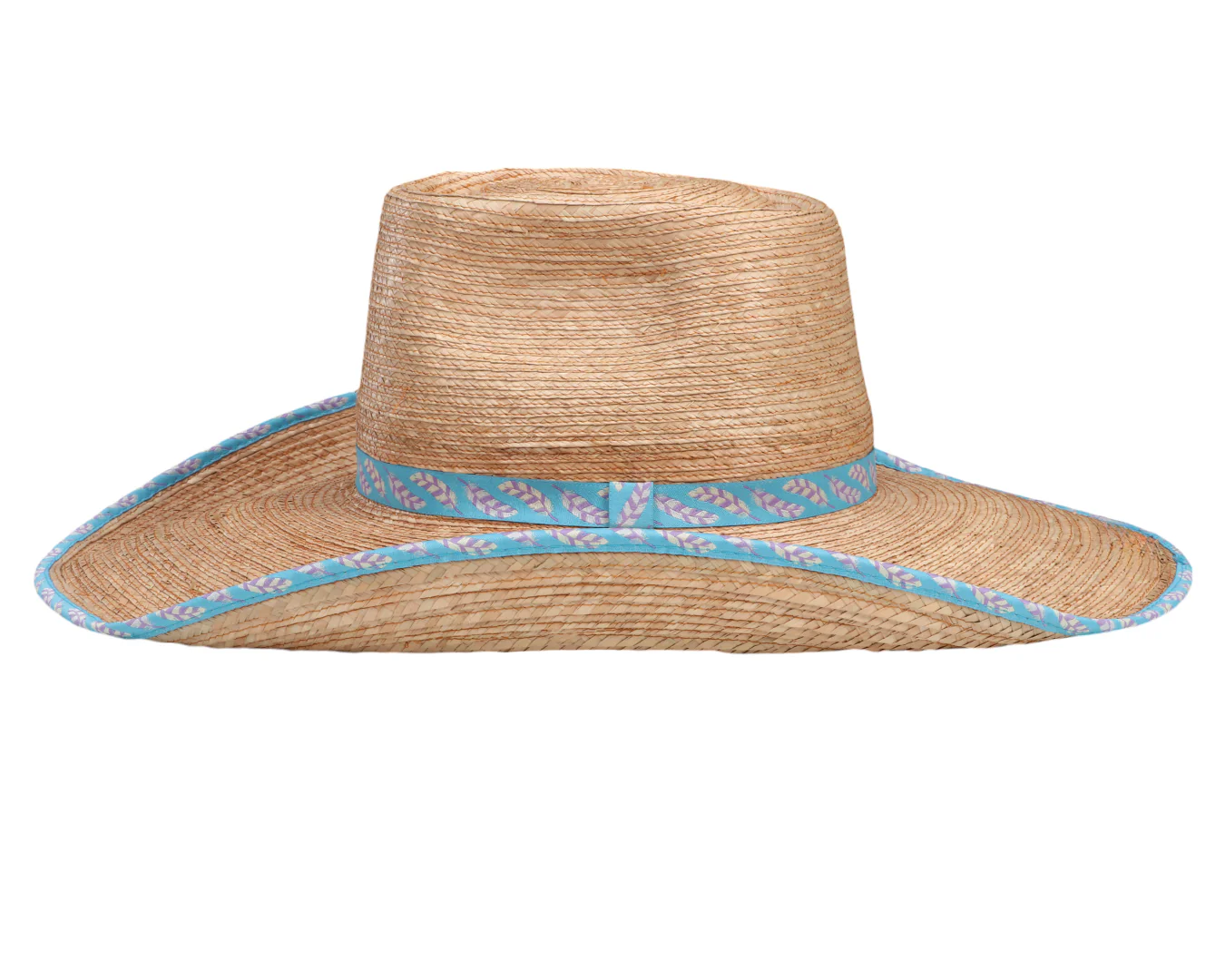 Sunbody Ava Hat - Blue Feathers - Image 3